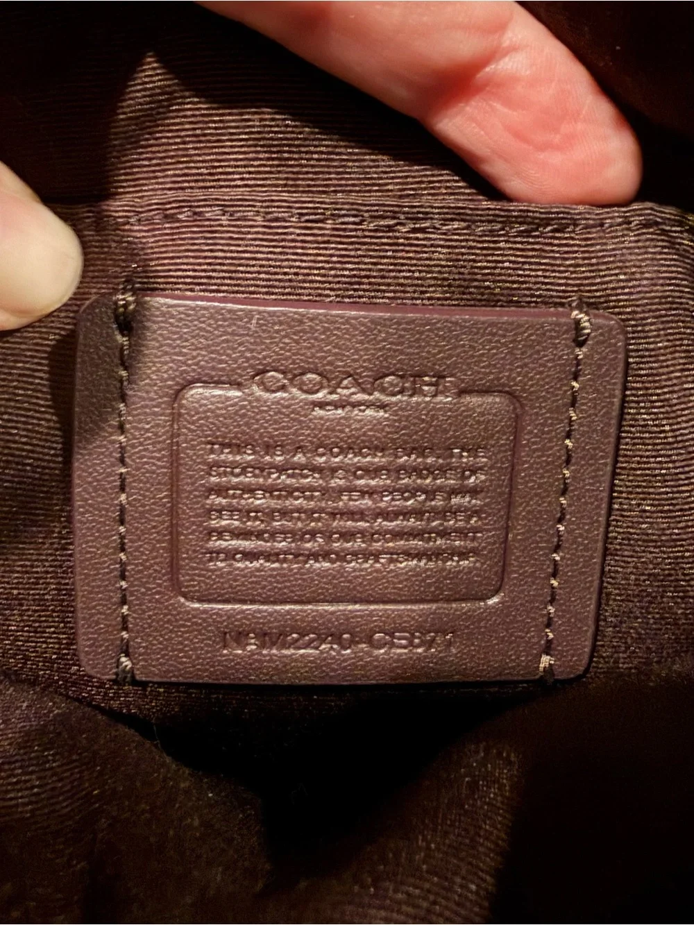 Coach Black Mini Rowan File Bag with Gold Hardware